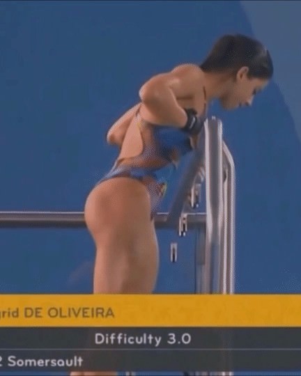 섹스 스캔들로 선수촌 퇴출된 브라질 다이빙 선수 - 잉그리드 데 올리베이라