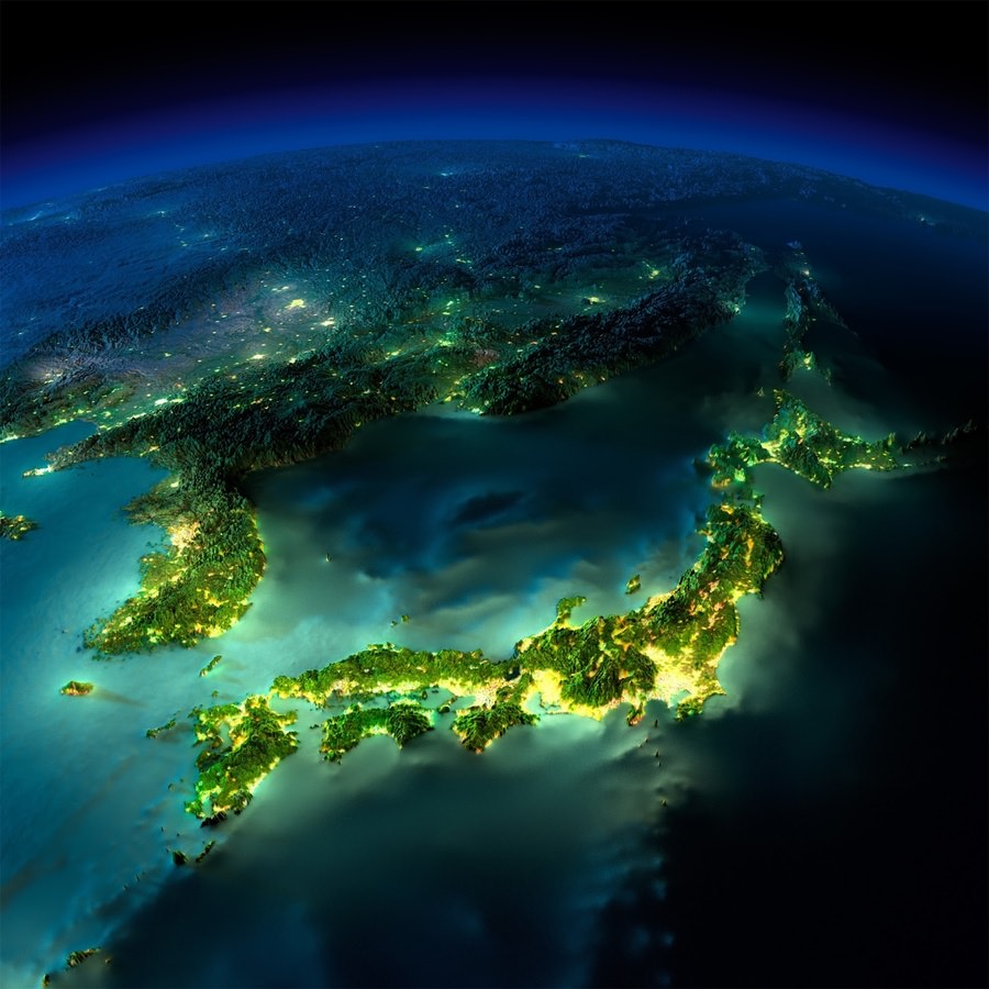 NASA가 공개한 지구의 야경 사진