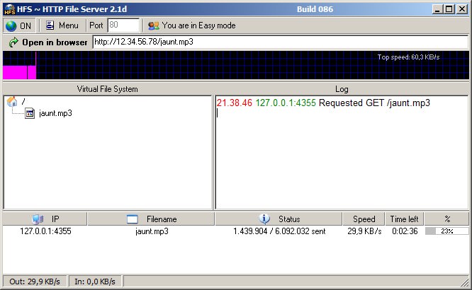HFS ~ Http File Server 2.3g (간단한 웹서버 프로그램)