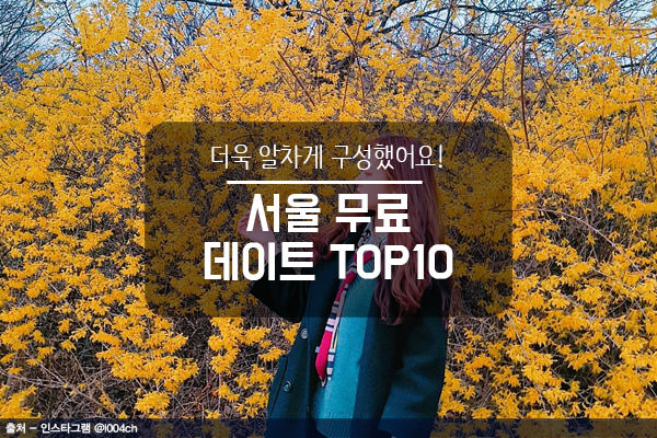 서울 무료 데이트 TOP10