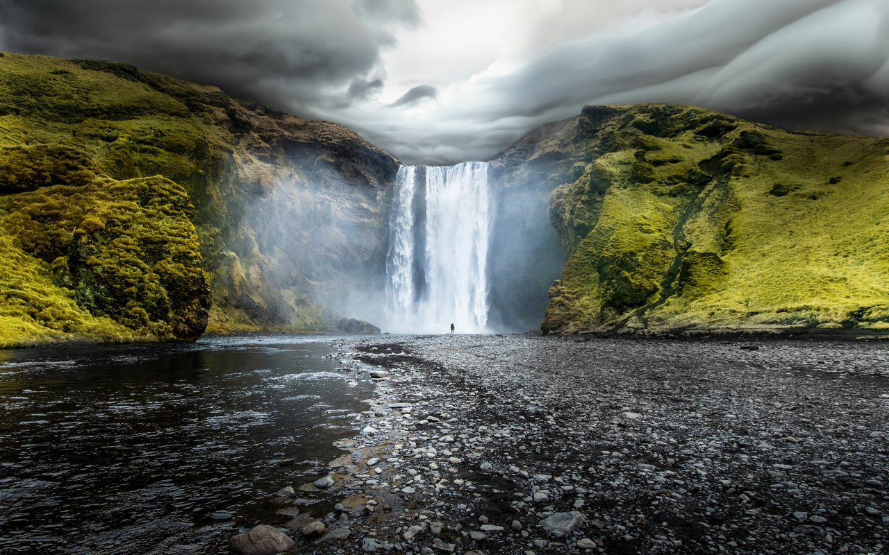Skogafoss Waterfalls Iceland