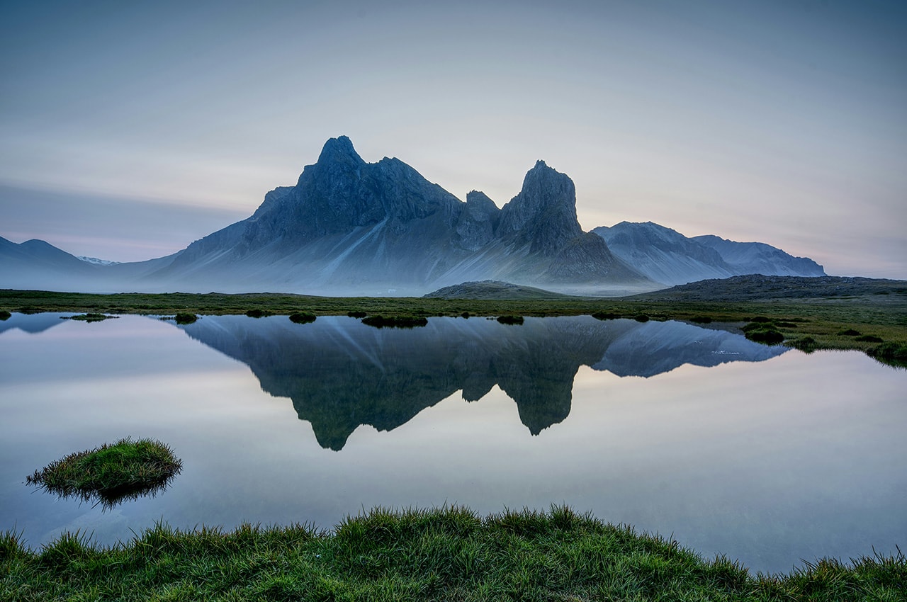 Iceland Mountain Lake Reflection