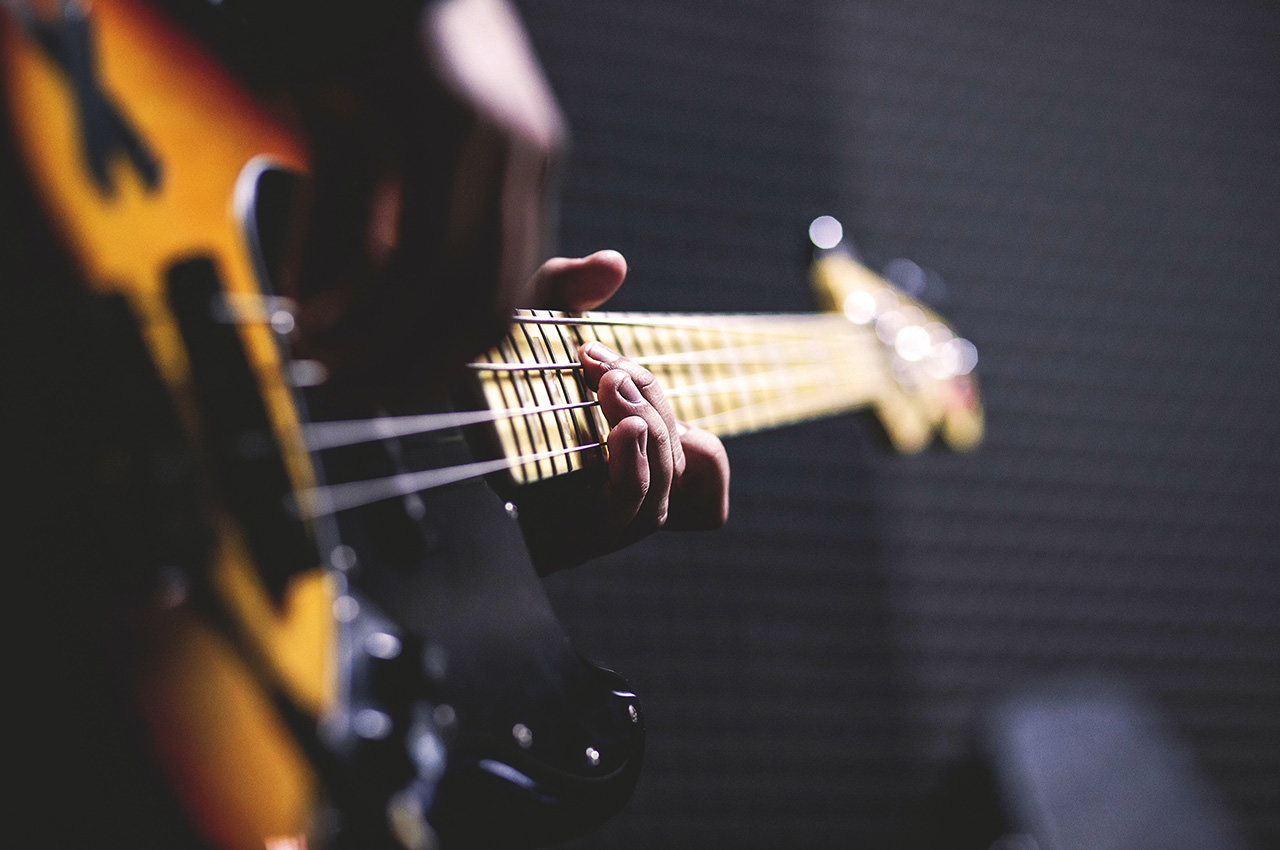 Blurry Bass Guitar