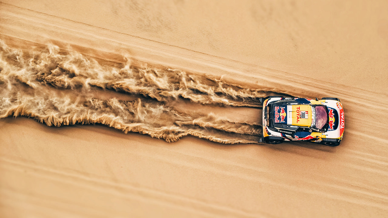Rally Car in Desert