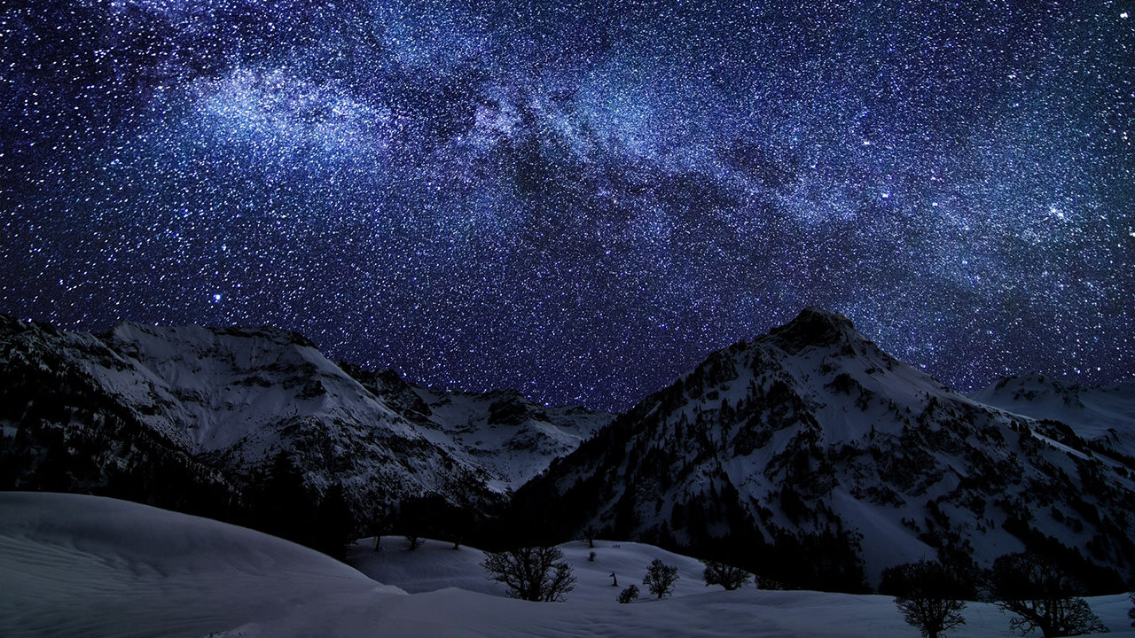 Starry Night Mountain