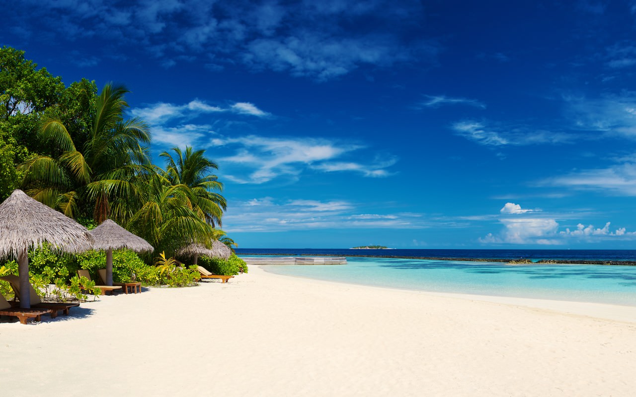 Tropical Maldives Beach