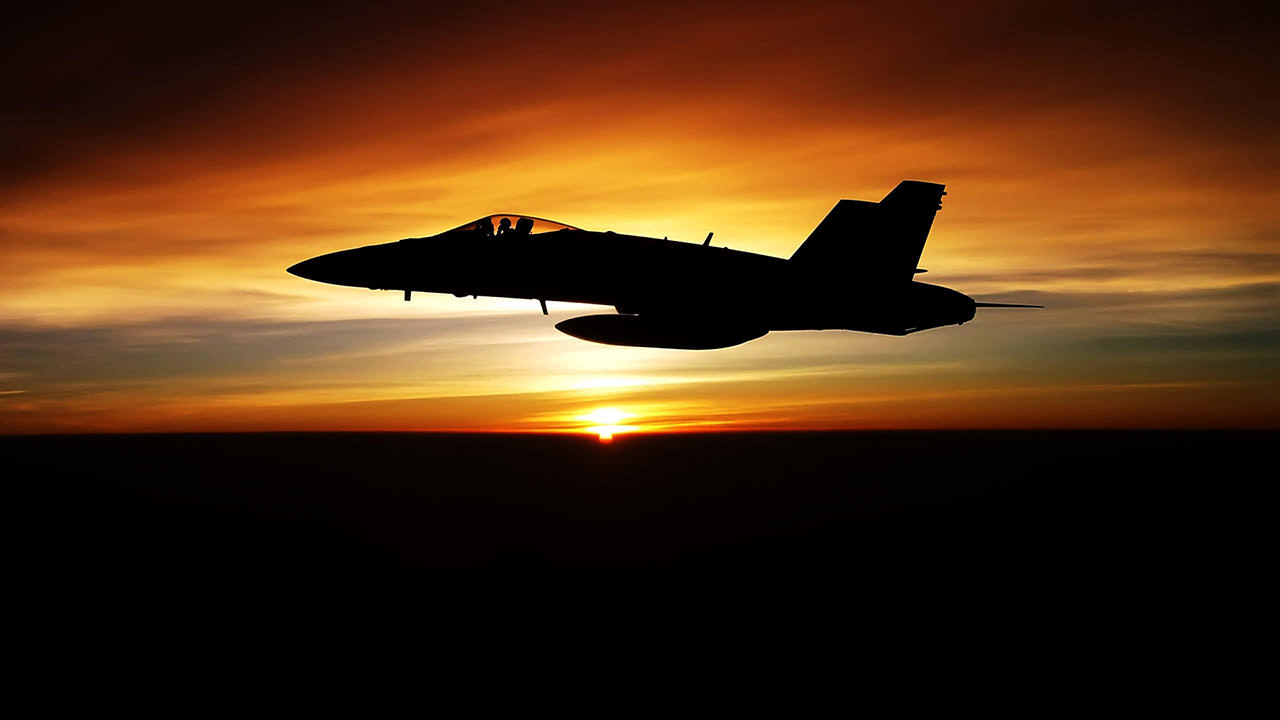 Fighter Sunset