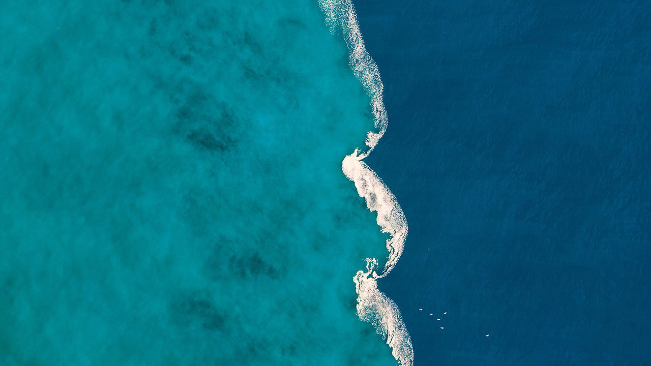 Blue Ocean Aerial View