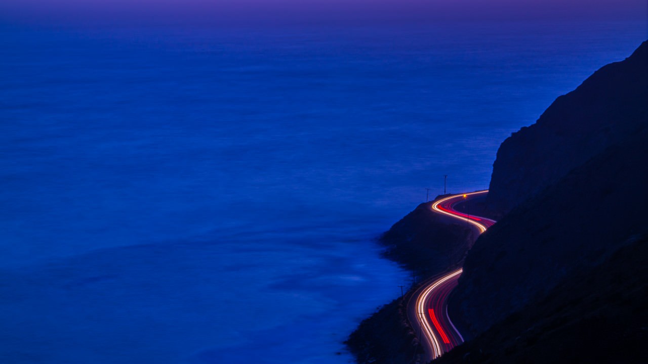 Coastal Highway at Night