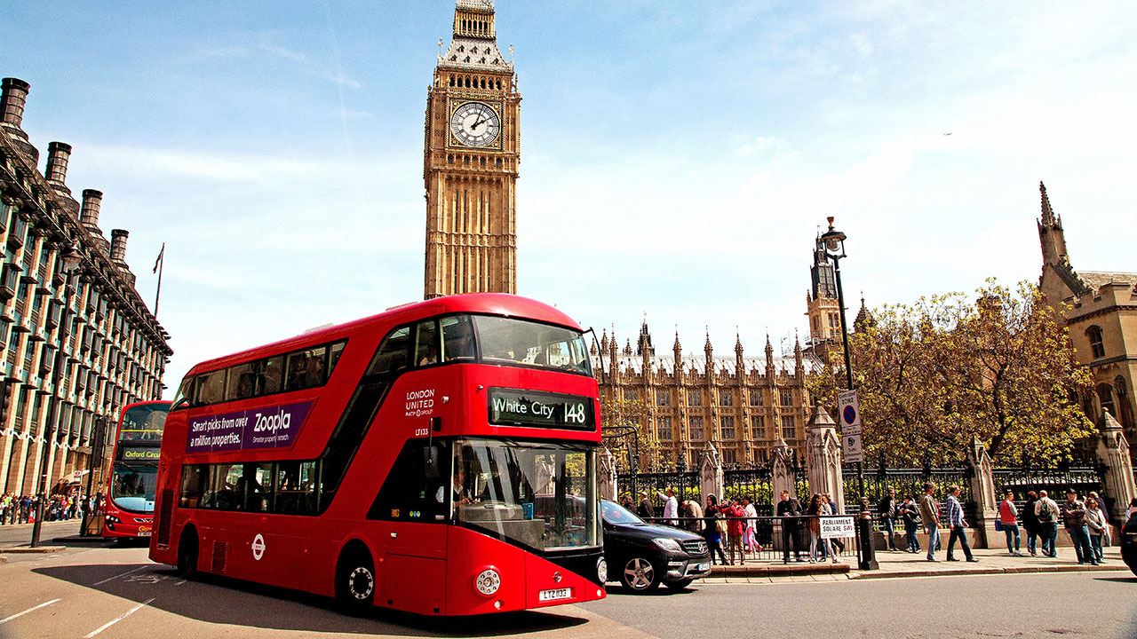 Big Ben and Red Bus in London