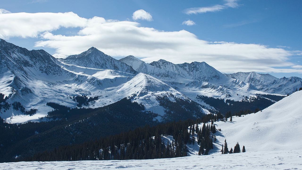 Snow-covered Copper Mountain
