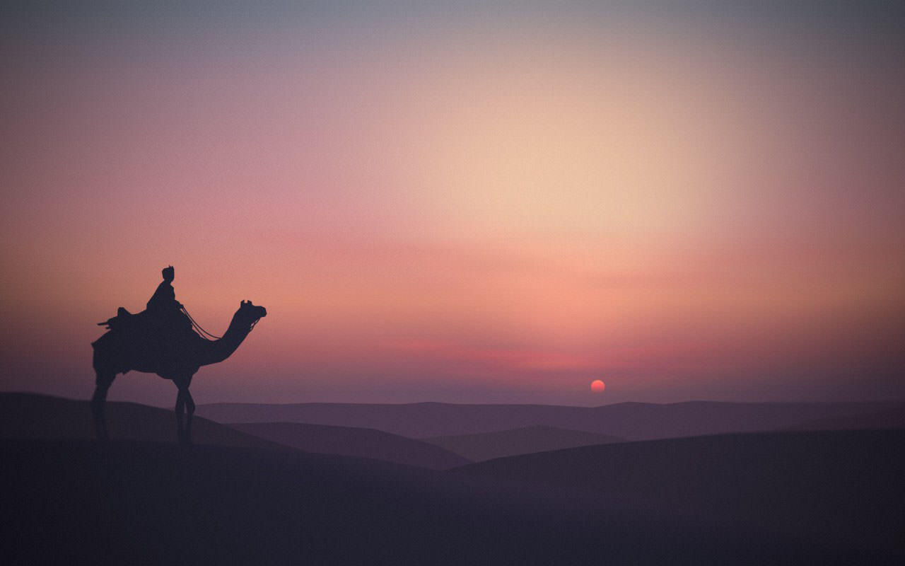 Desert Sunset Landscape
