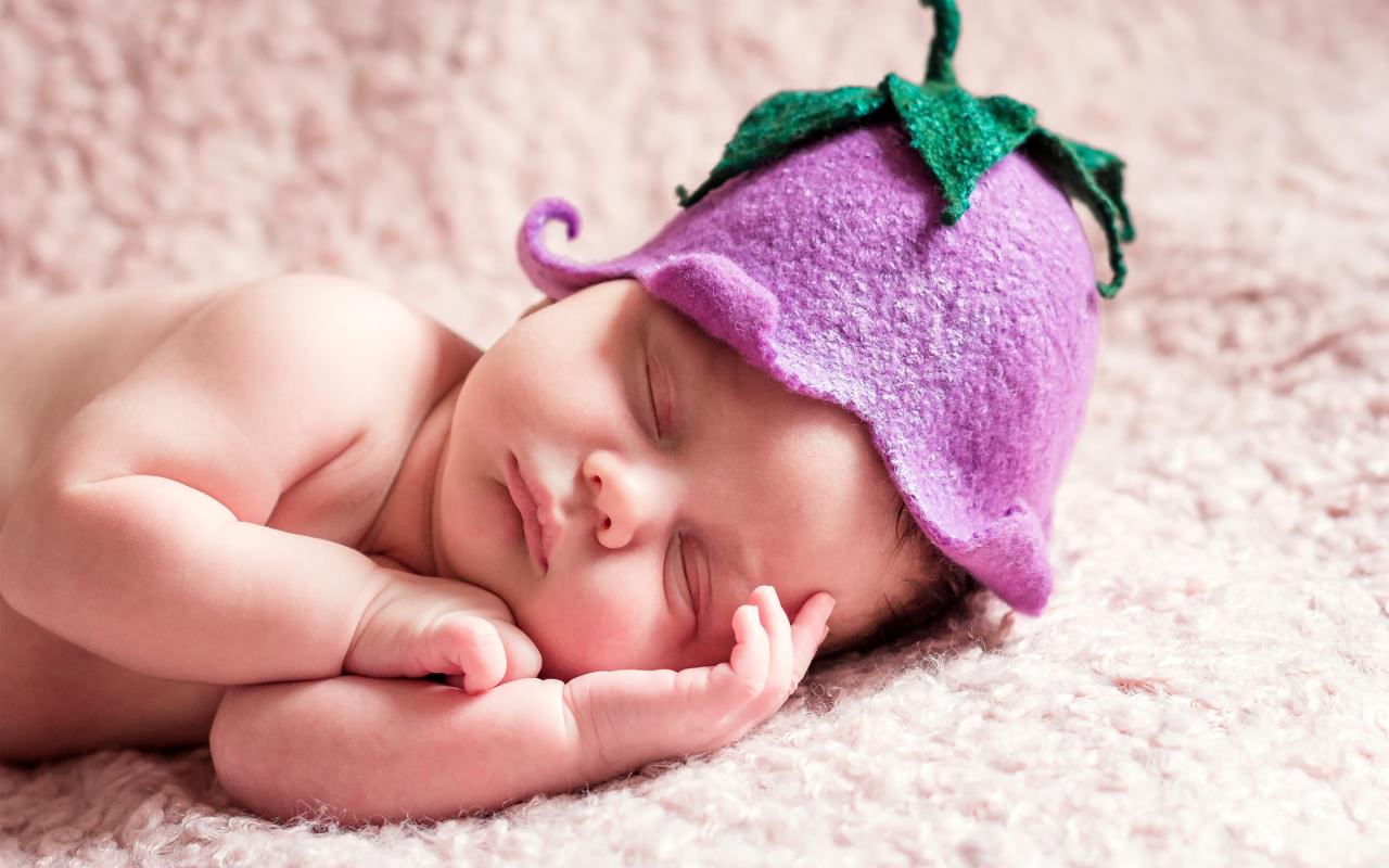 Cute Sleeping Newborn Baby