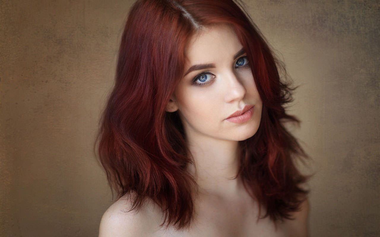 Red Hair Blue Eyes Girl