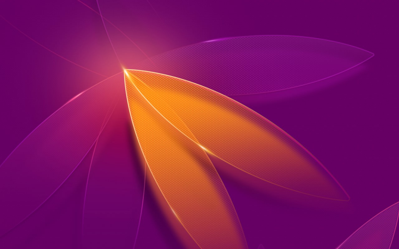 Purple Abstract Flower