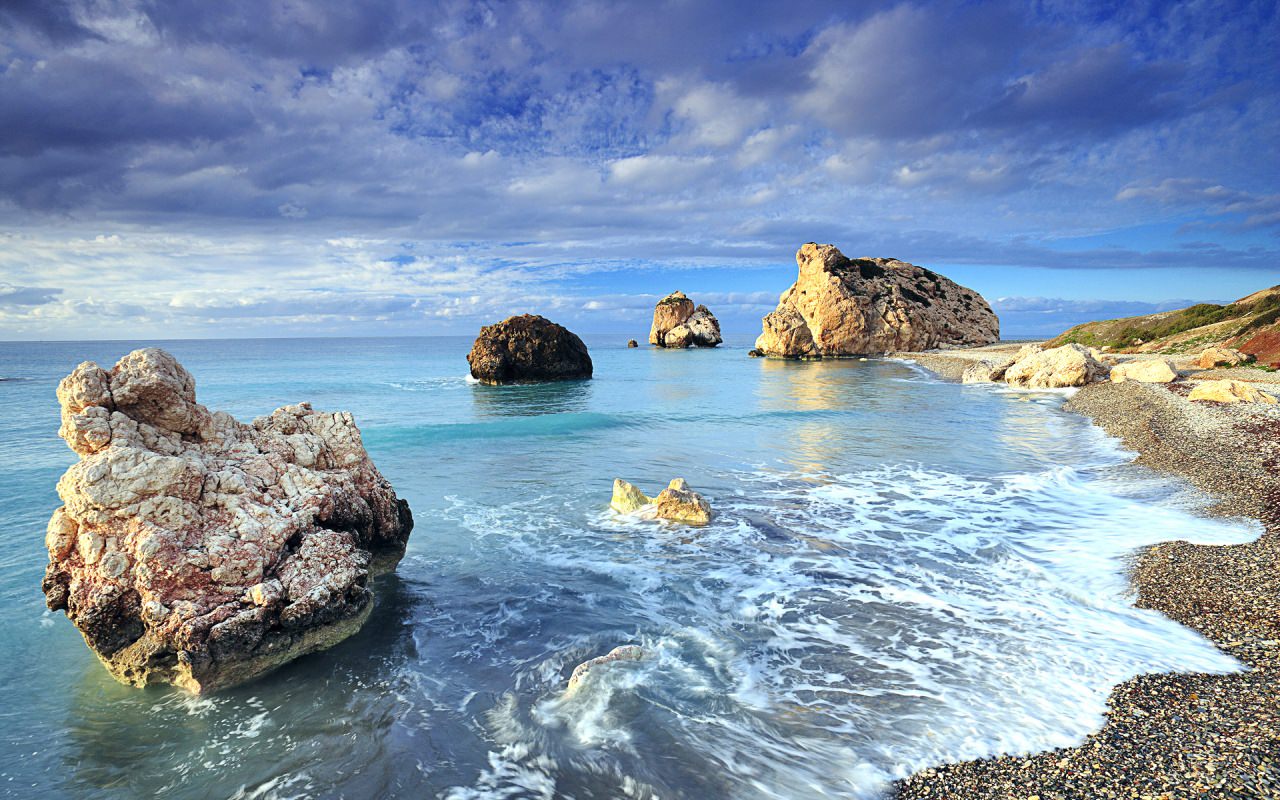 Cyprus Rock Sea Shores