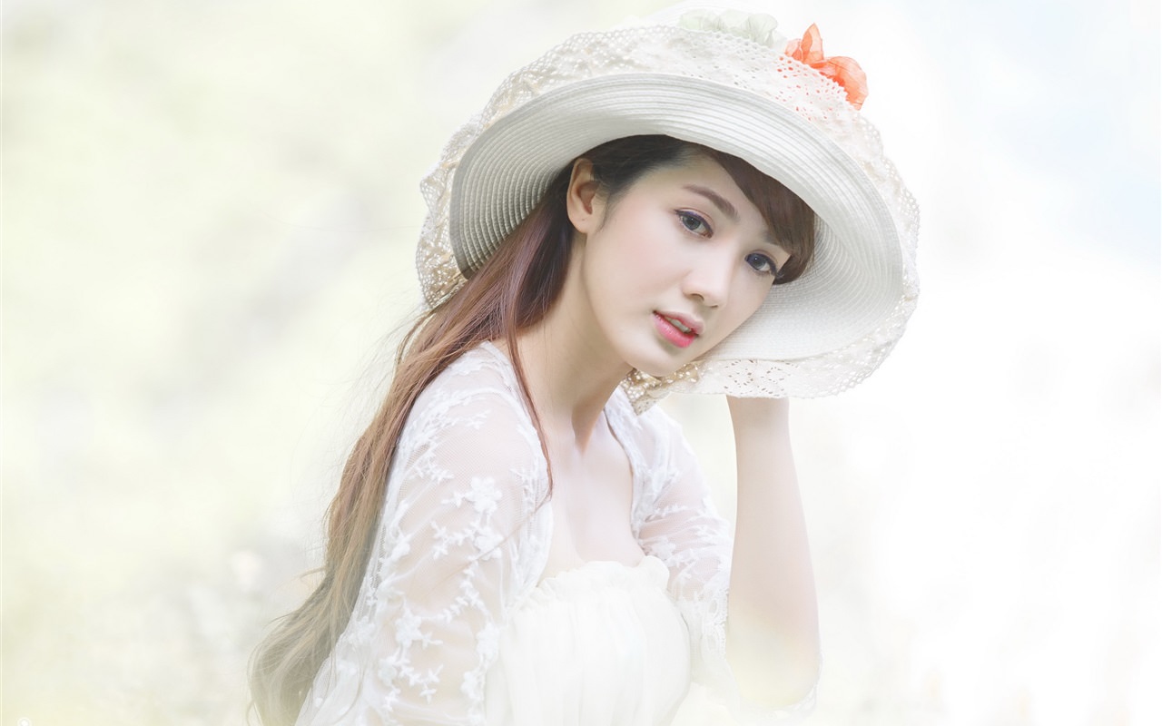 White Dress Asian Girl