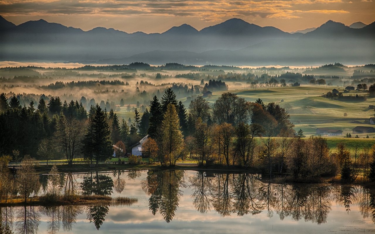 Beautiful Morning in Germany Bavaria