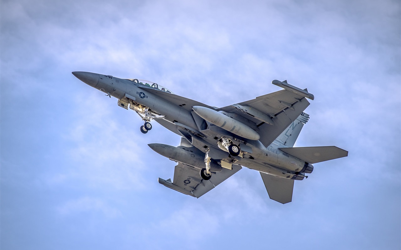 F-18 Fighter Flight in Sky