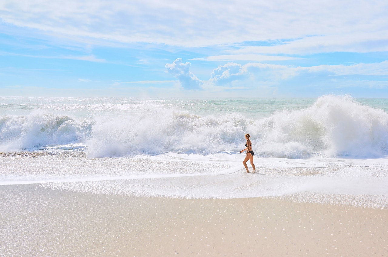 Beach Waves Woman