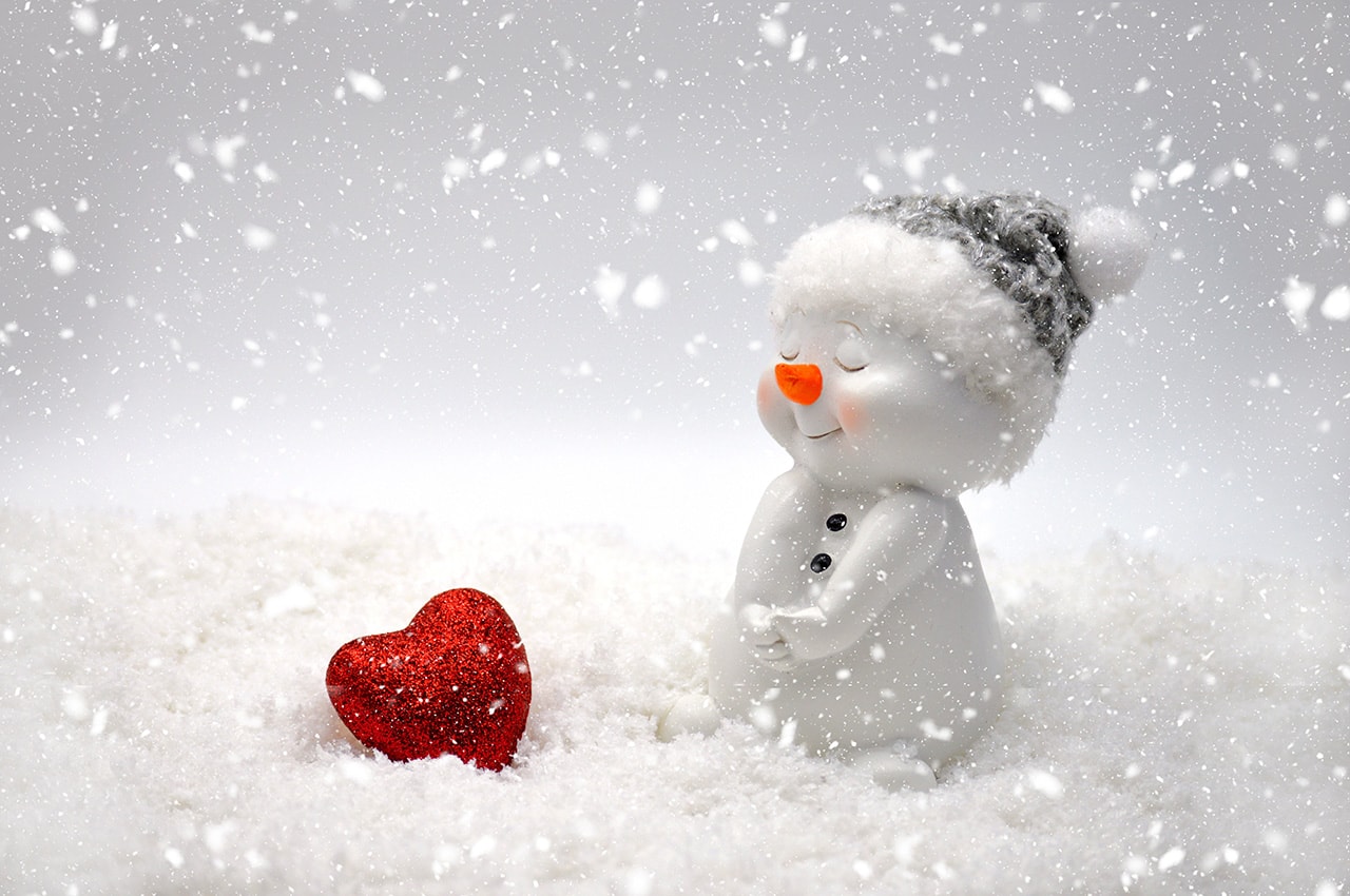 Snowman Heart