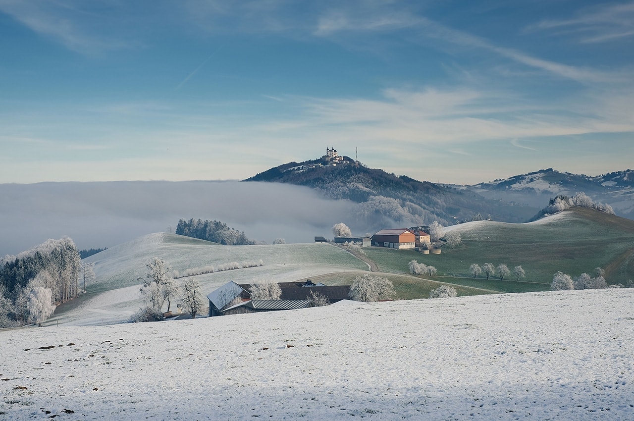 Winter Sonntagberg Scenery