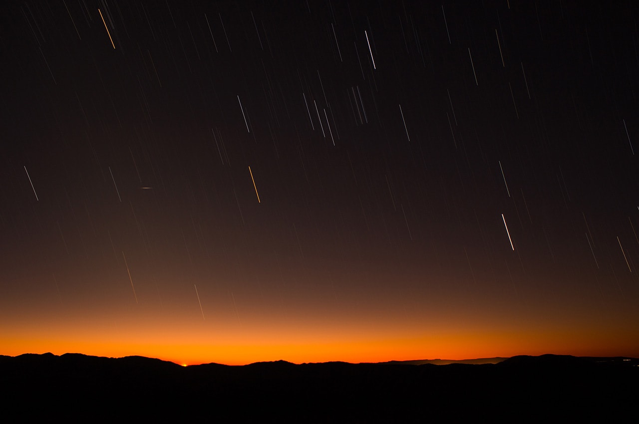 Sunset Stars Trail