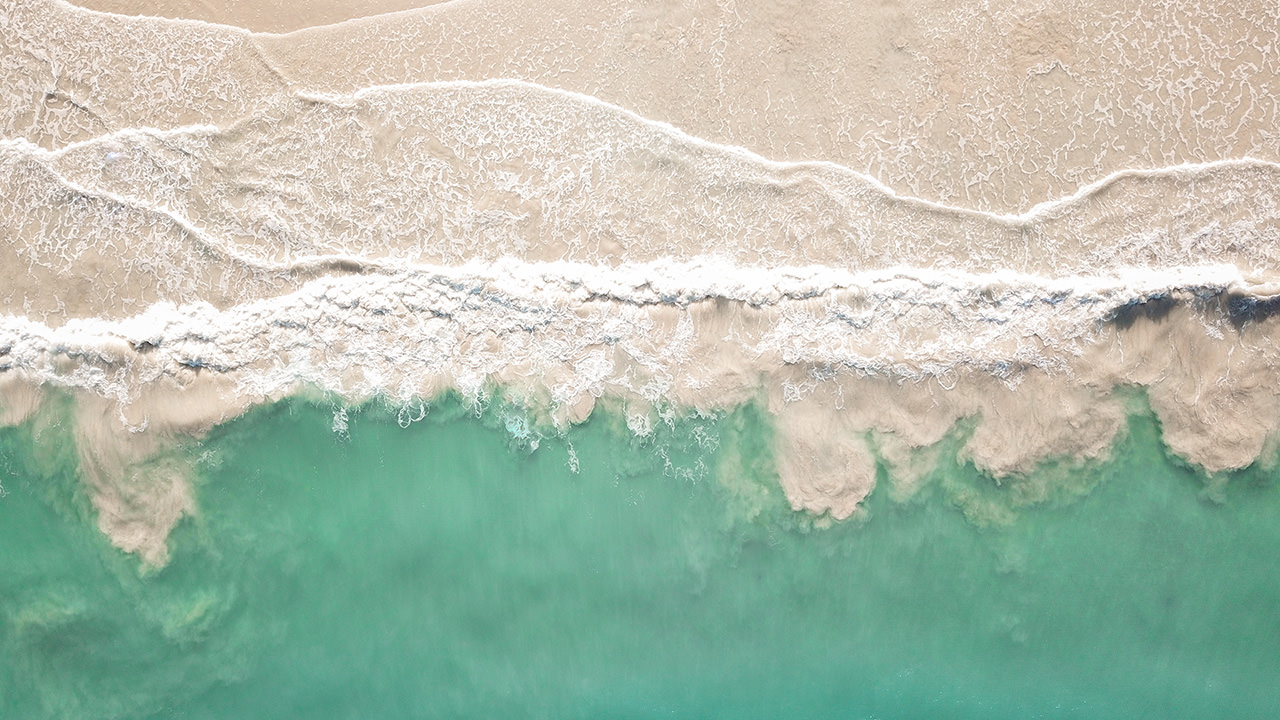 Kalama Beach Aerial View