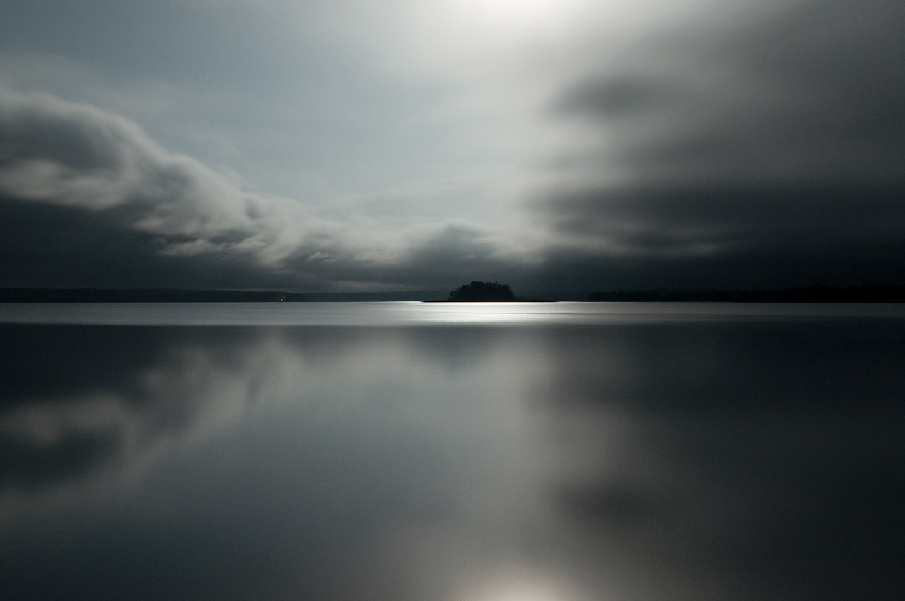 Moonlight Lake Reflection