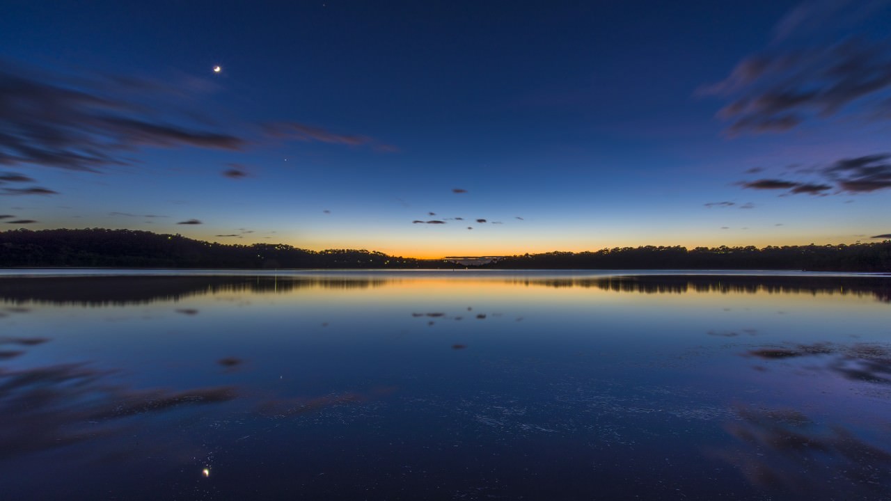 Australia Lake Silent Morning
