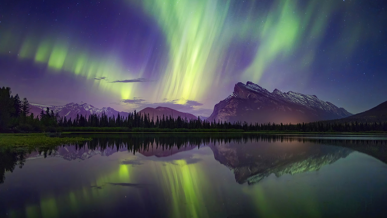 Aurora Borealis Banff National Park