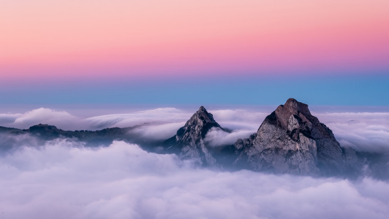 Colorful Sky Mountains