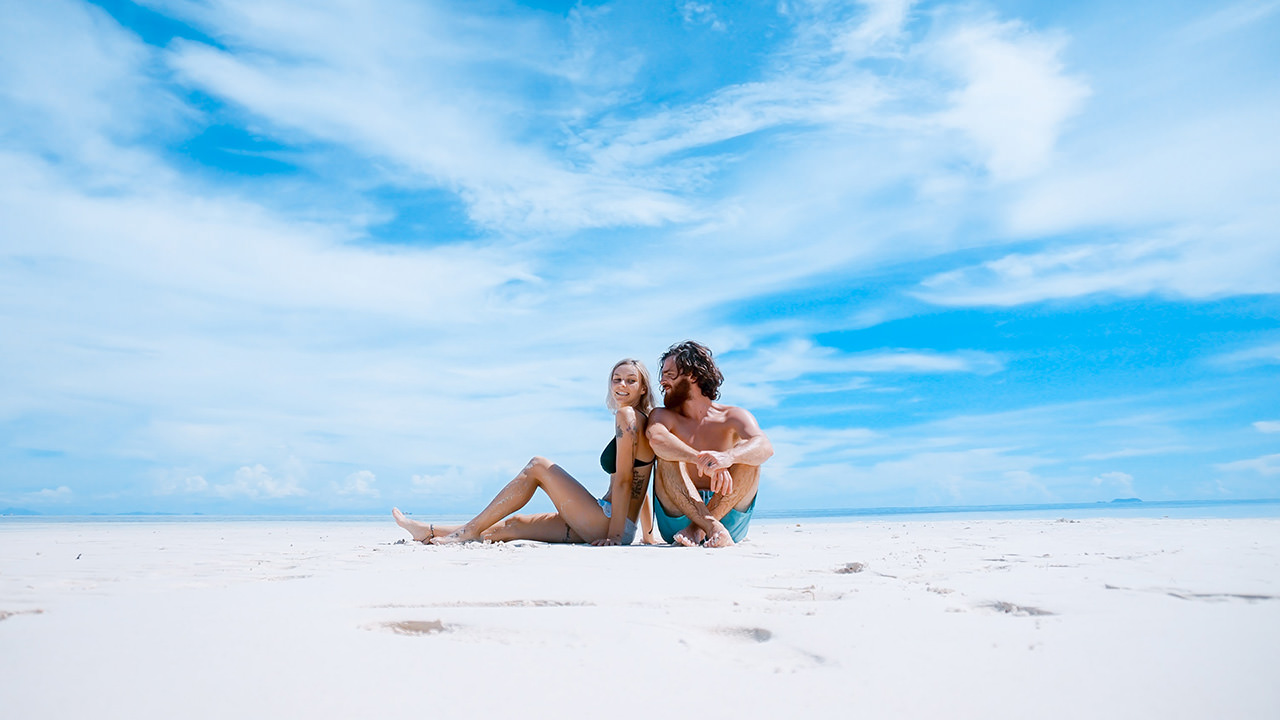 Young Couple on Beach