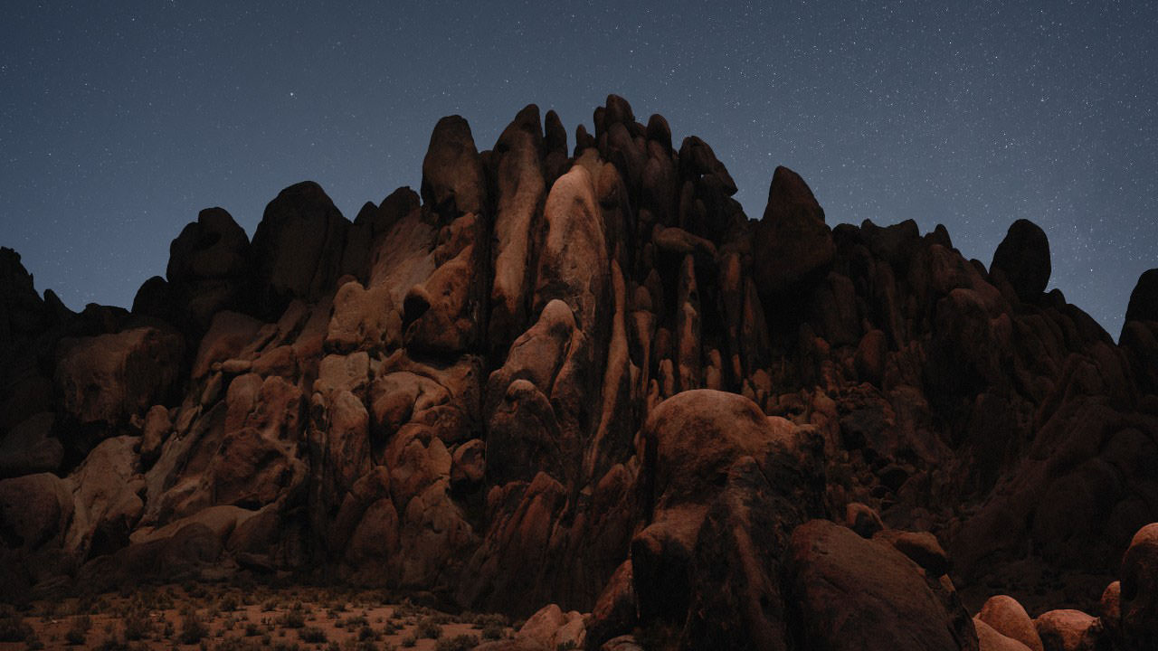 Desert Rocks MacOS Mojave Stock