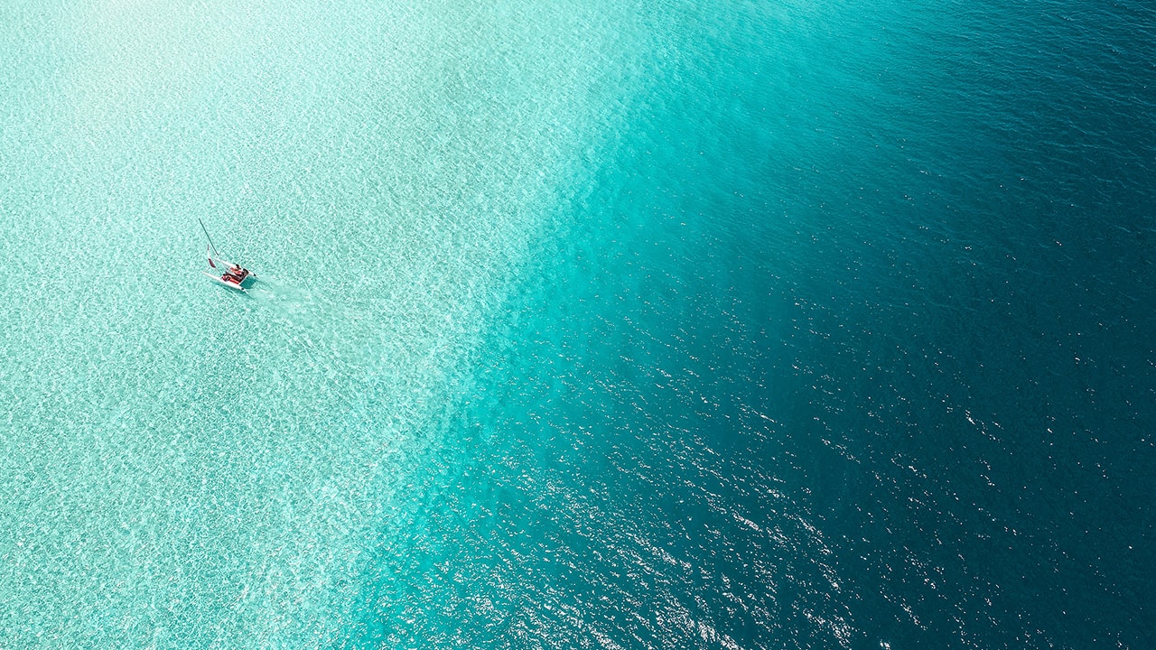 Maldives Beach Aerial View