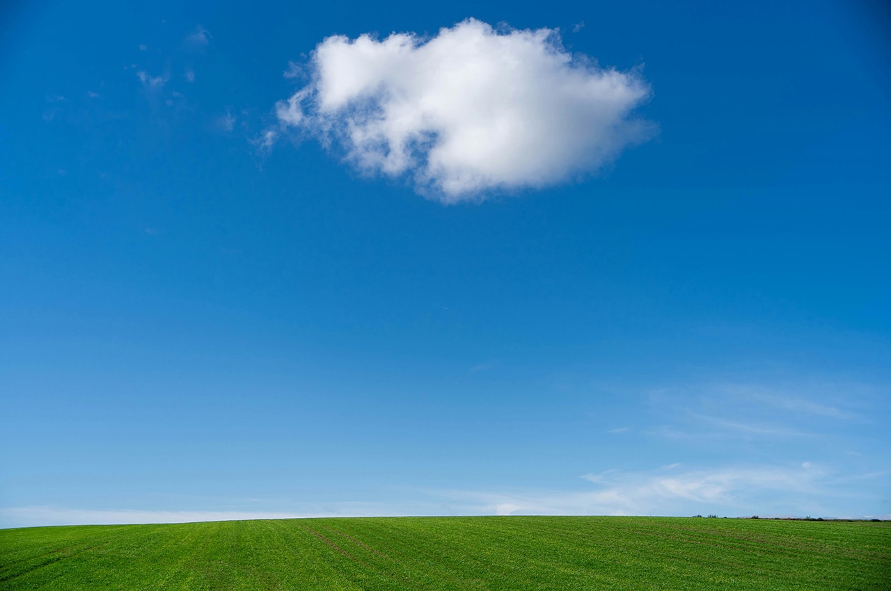 Azure Sky Green Hill