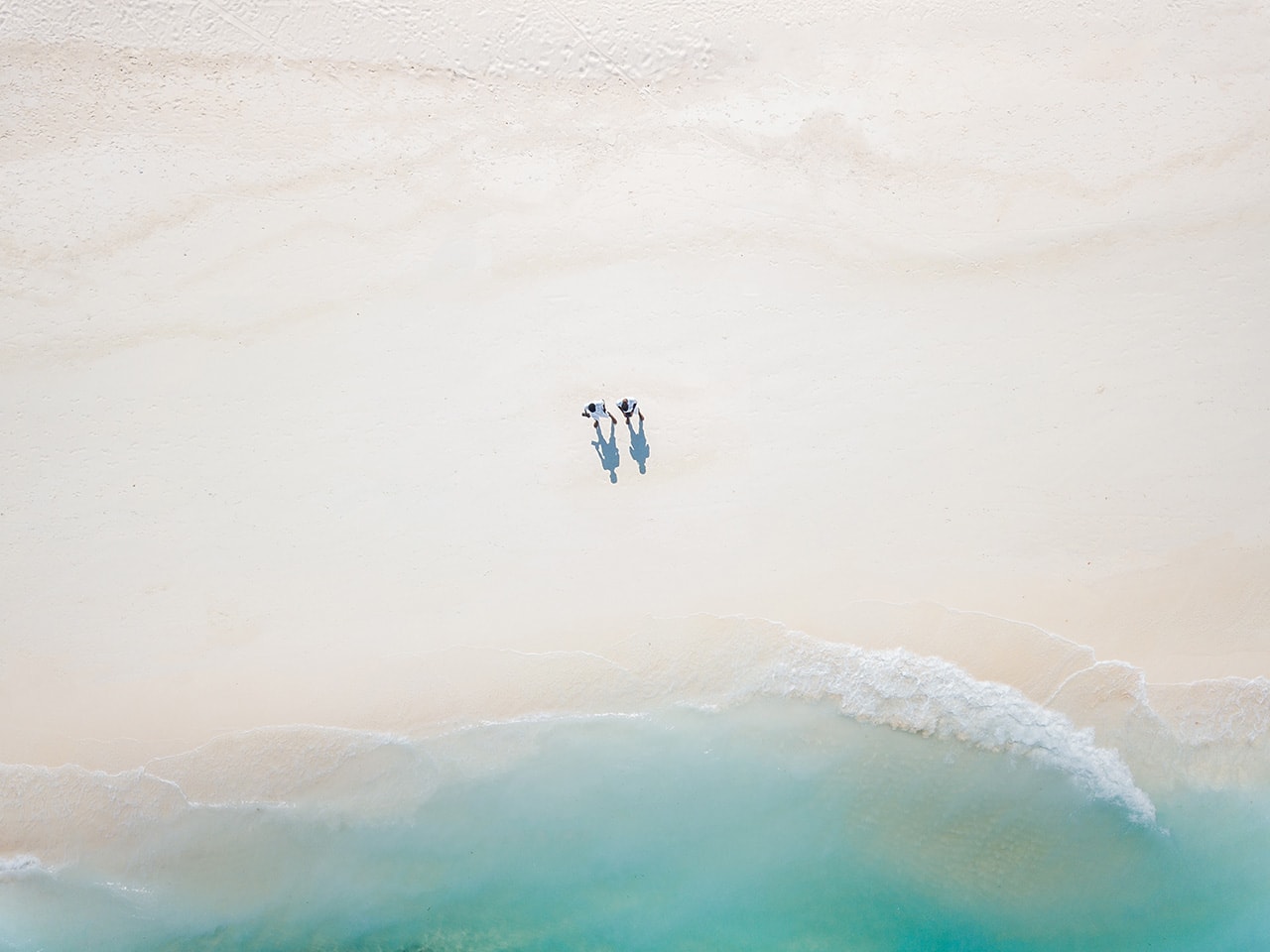 Maldives Beach Aerial View
