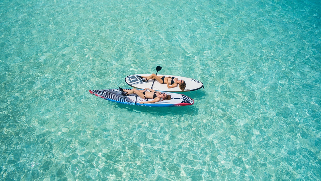 Tropical Ocean Paddle Board Women