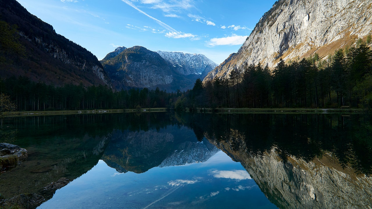 Austria Moutain Lake Reflection