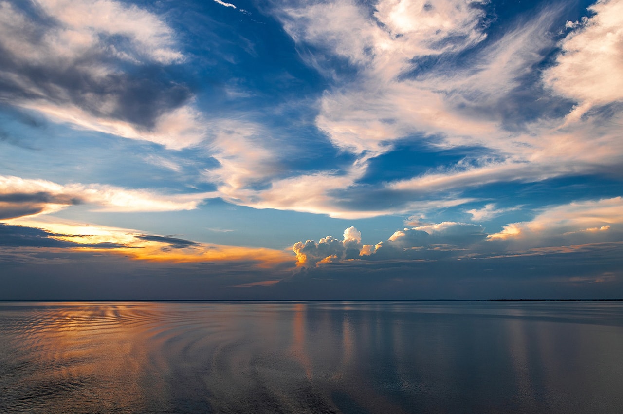 Sunset Clouds Sea