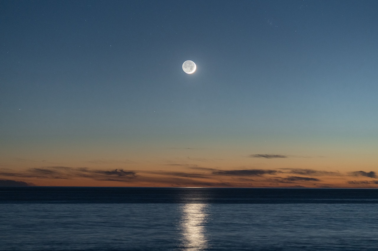 Full Moon Ocean Reflection