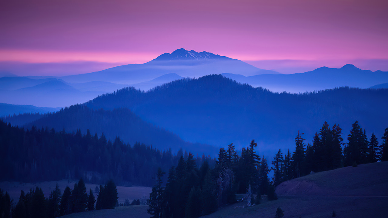 Purple Sky Mountains