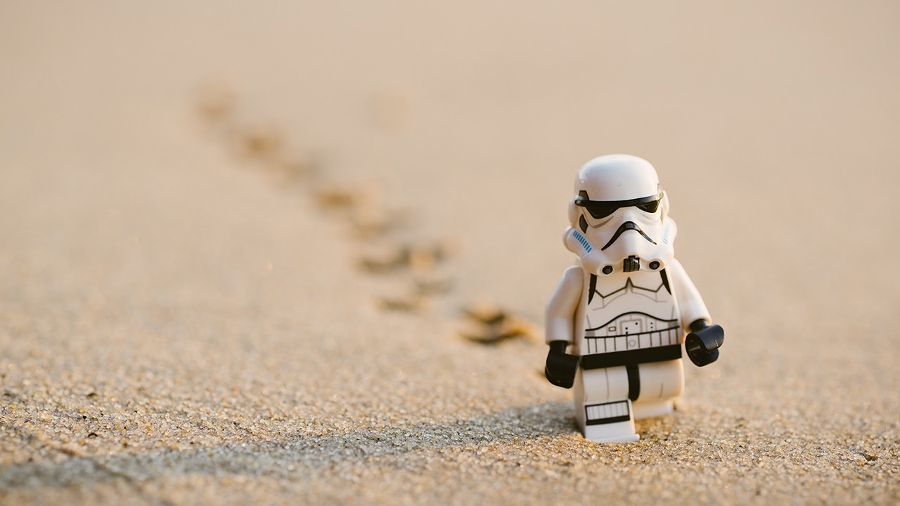 Stormtrooper on Sand