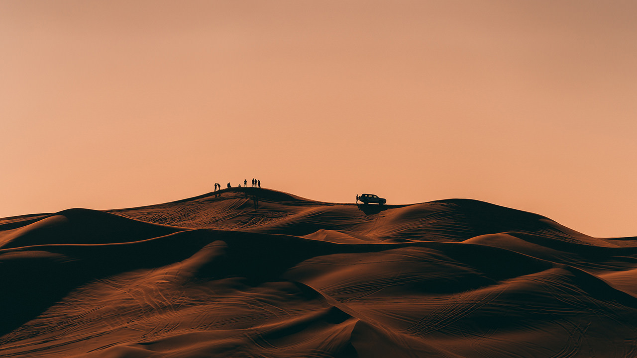 Silhouette Dubai Desert