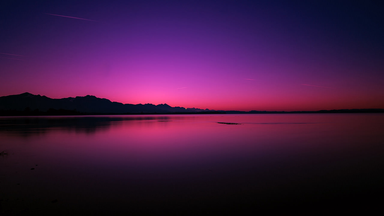 Beautiful Sunset Lake