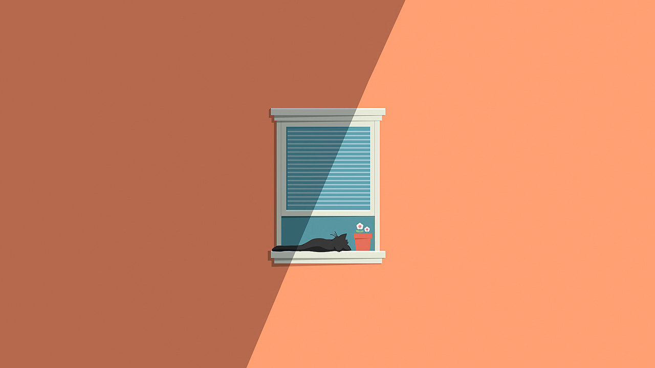 Cat Window Minimal