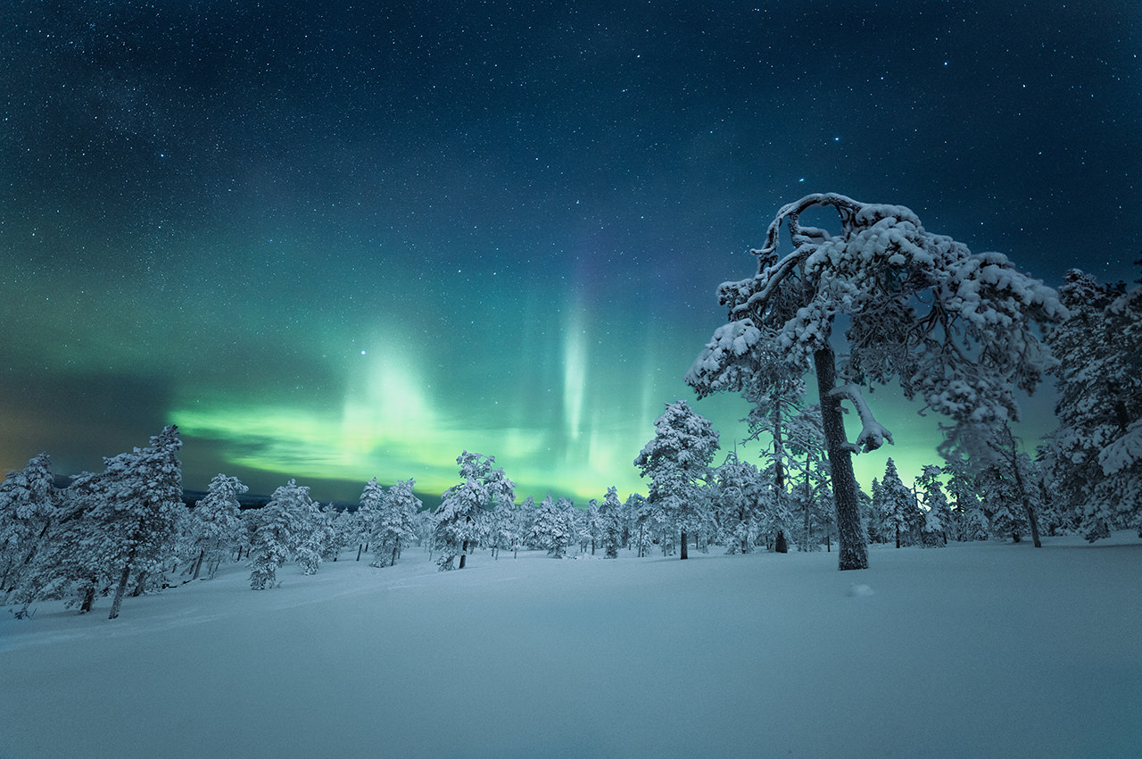 Finland Night Aurora