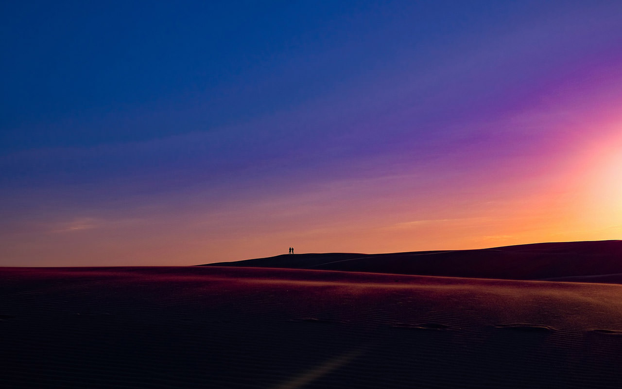 Sunset Desert Silhouette