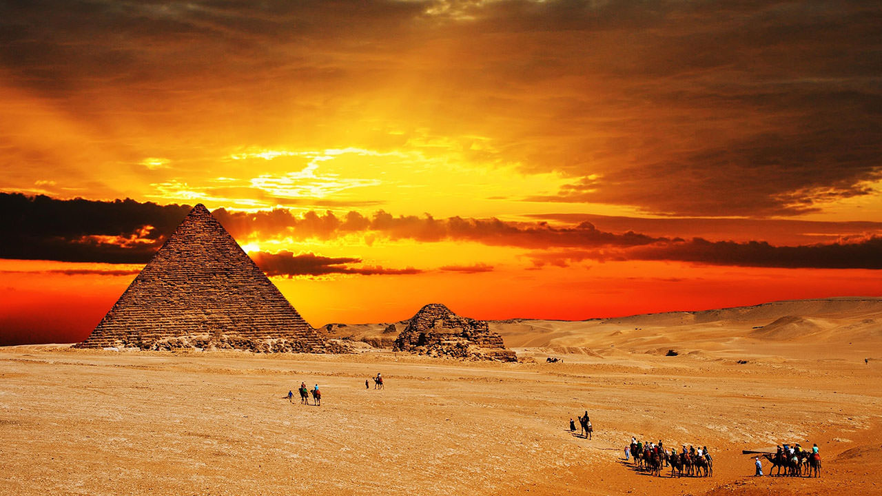 Giza Necropolis Sunset