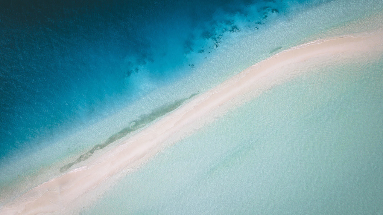 Maldives Island Aerial View